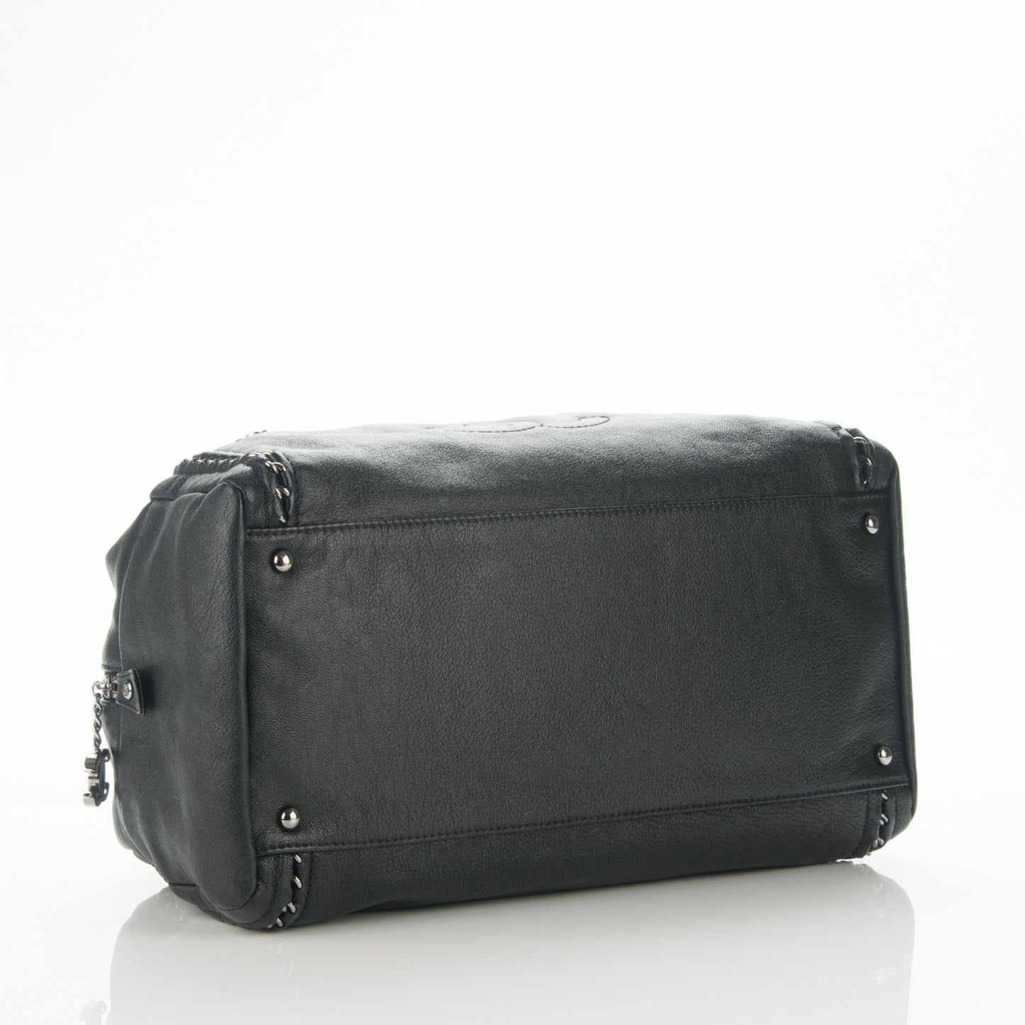 Deerskin Large Luxe Ligne Bowler Black