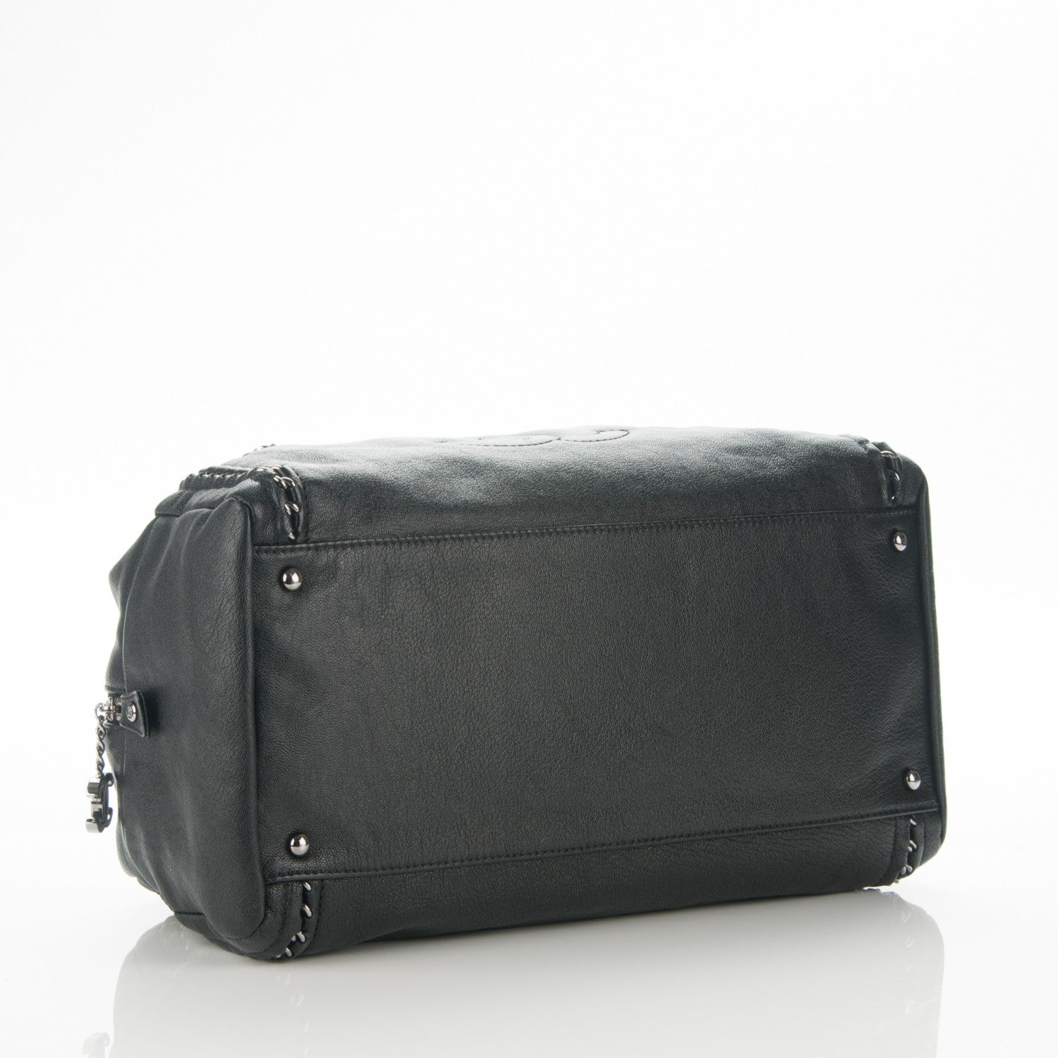 Chanel Deerskin Large Luxe Ligne Bowler Black 4 of 8