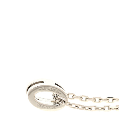 Hermes Palladium Mini Pop H Pendant Necklace Rose Dragee 5 of 6