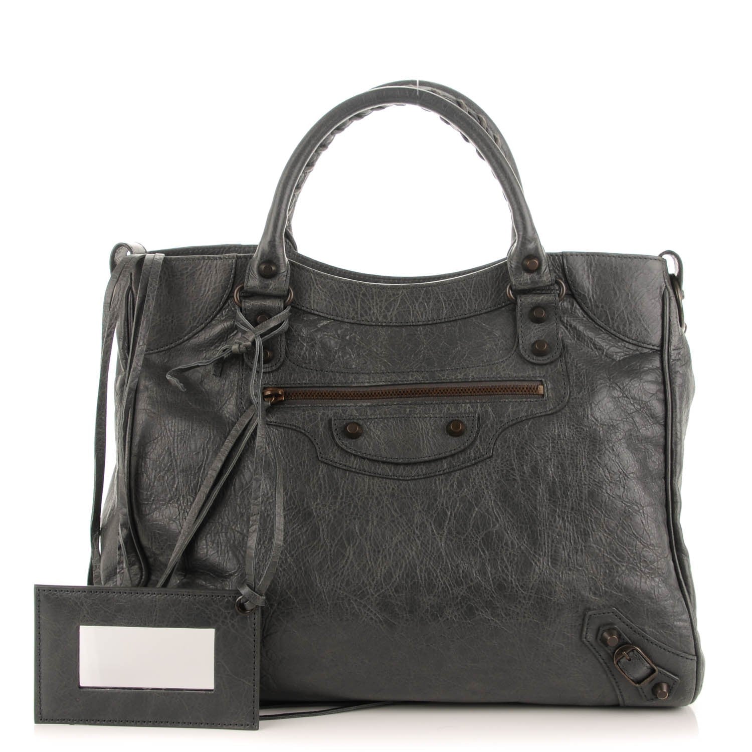 Balenciaga Agneau Classic Hardware Velo Gris Tarmac 1 of 7