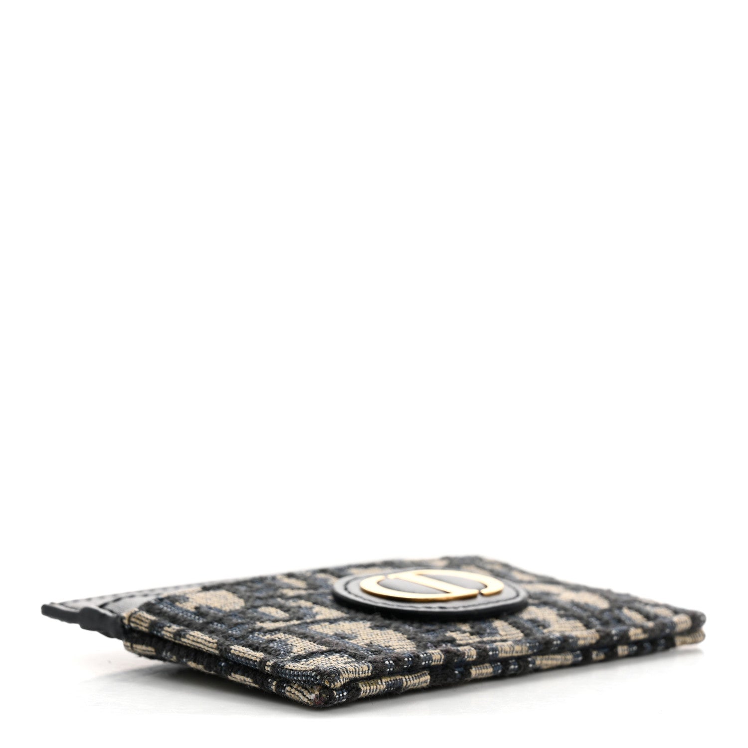 Christian Dior Oblique Calfskin 30 Montaigne Freesia Card Holder Blue 4 of 9