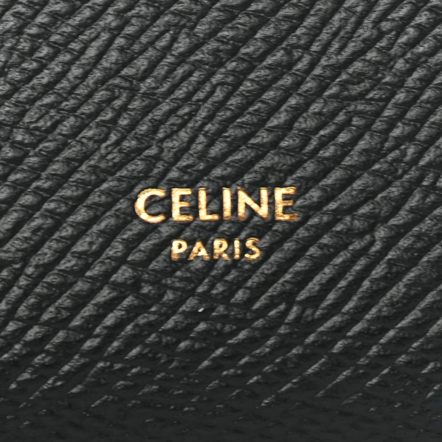 Celine Grained Calfskin Medium Multifunction Strap Wallet Black 7 of 7
