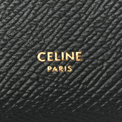 Celine Grained Calfskin Medium Multifunction Strap Wallet Black 7 of 7