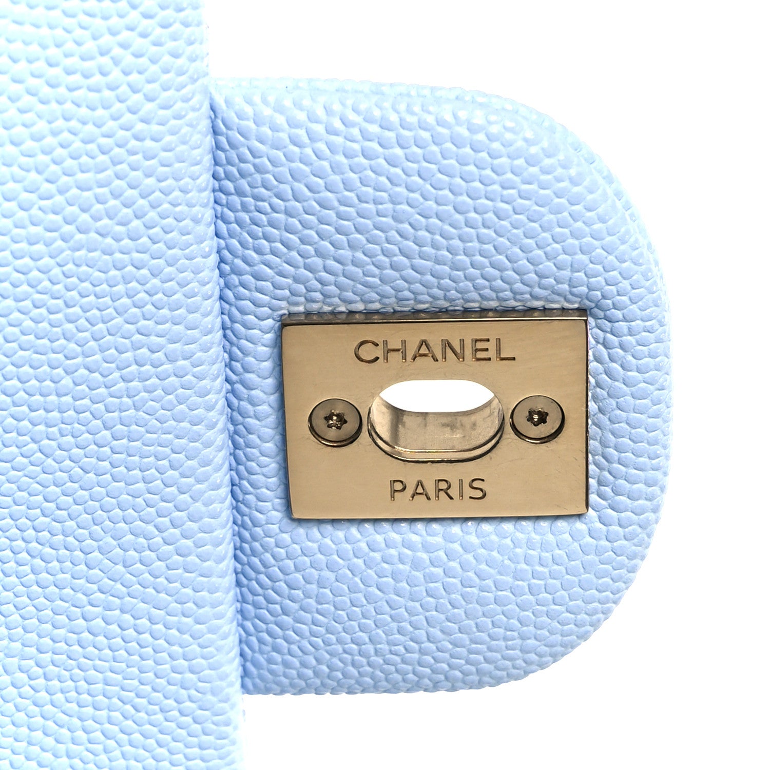 Chanel Caviar Quilted Small Double Flap Light Blue 7 of 12