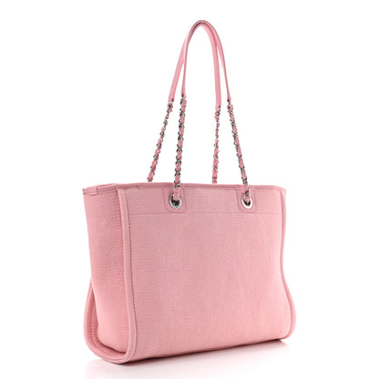 Chanel Mixed Fibers Small Deauville Tote Pink 3 of 9