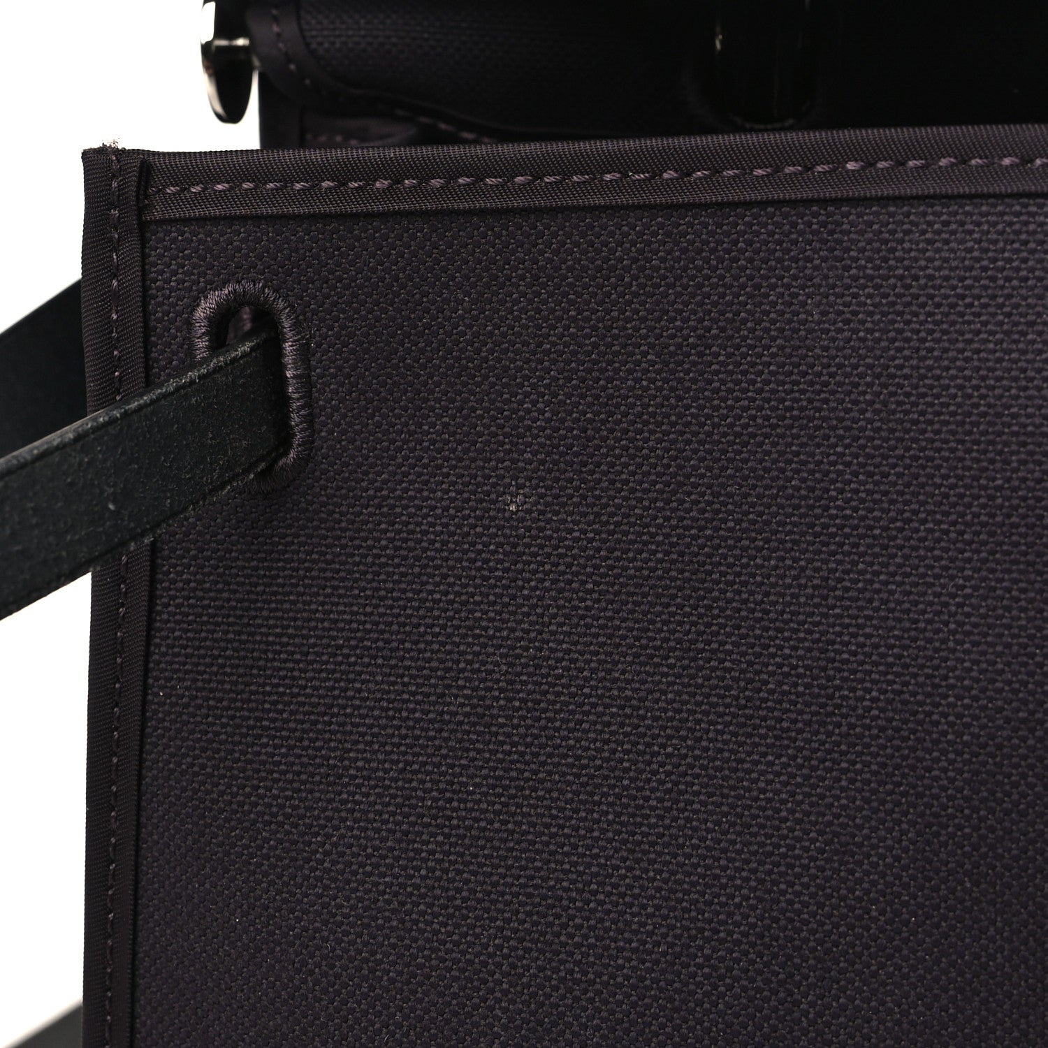 Hermes Military Toile Vache Hunter Herbag Zip 31 PM Prune 8 of 10