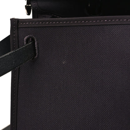 Hermes Military Toile Vache Hunter Herbag Zip 31 PM Prune 8 of 10
