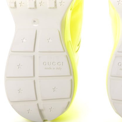 Gucci Calfskin Mens Rhyton Sneakers 11 Yellow Fluo 8 of 10