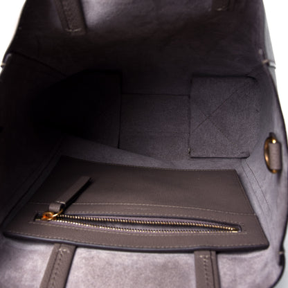 Celine Grained Calfskin Small Vertical Cabas Taupe 4 of 4