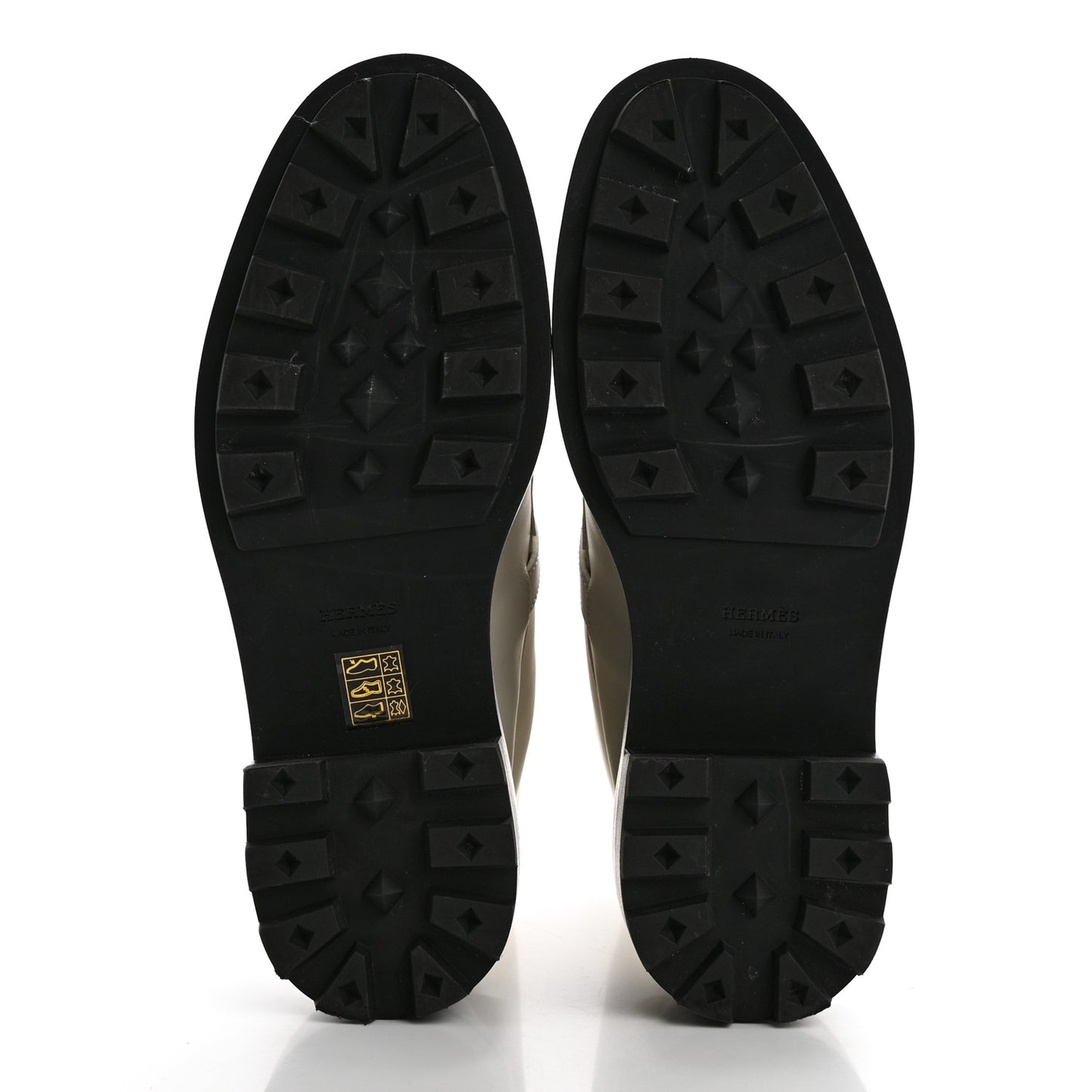 Glossed Calfskin Funk Ankle Boots 39 Beige Glaise