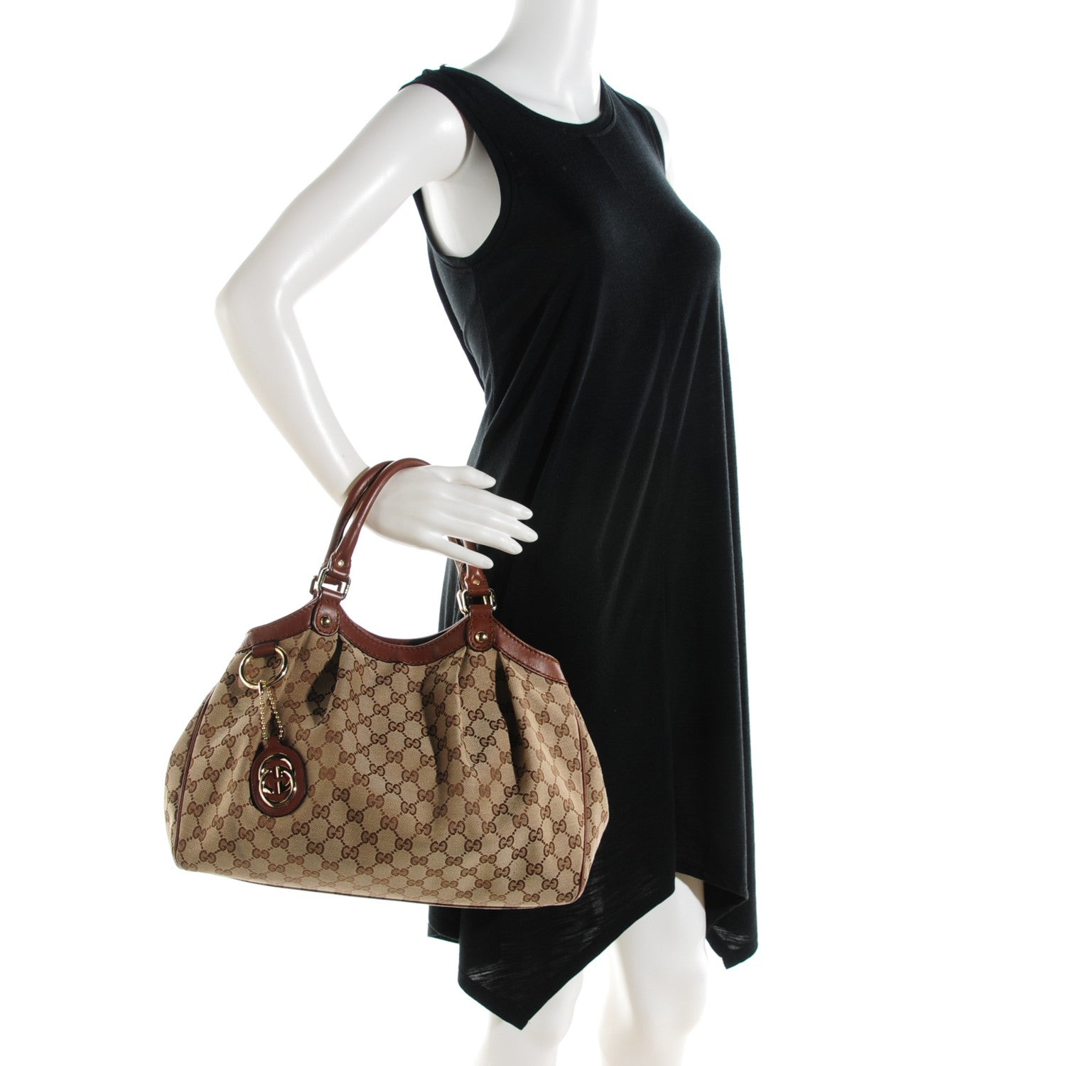 Gucci Monogram Medium Sukey Tote Brown 2 of 7