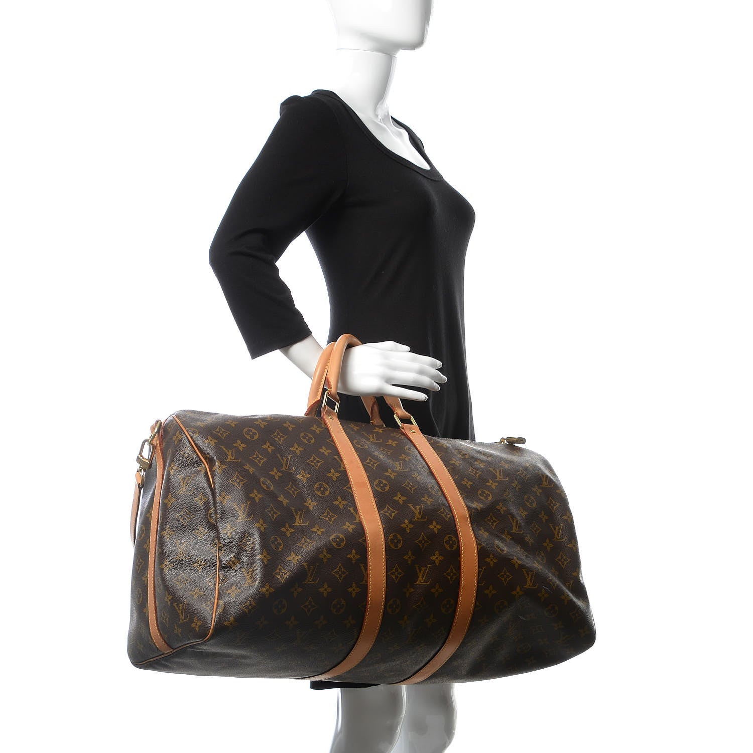 Louis Vuitton Monogram Keepall Bandouliere 55 3 of 20
