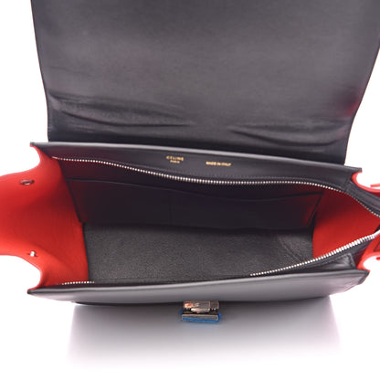 Celine Satin Calfskin Small Tri-Color Trapeze Alizarin 5 of 15