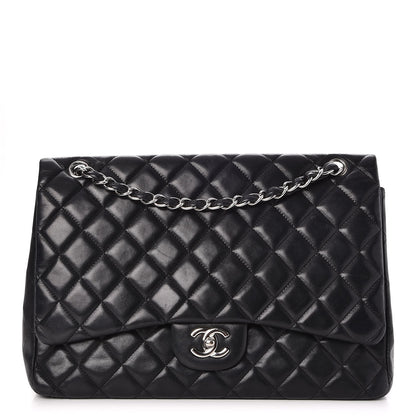 Chanel Lambskin Quilted Maxi Single Flap Black 1 of 7