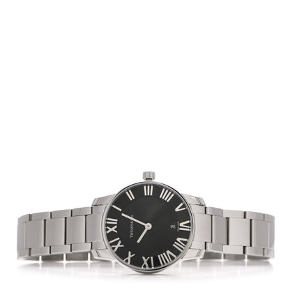 Tiffany Stainless Steel 29mm Atlas 2-Hand Quartz Watch Black 2 of 5