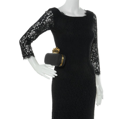 Alexander McQueen Studded Knucklebox Clutch Black 2 of 8