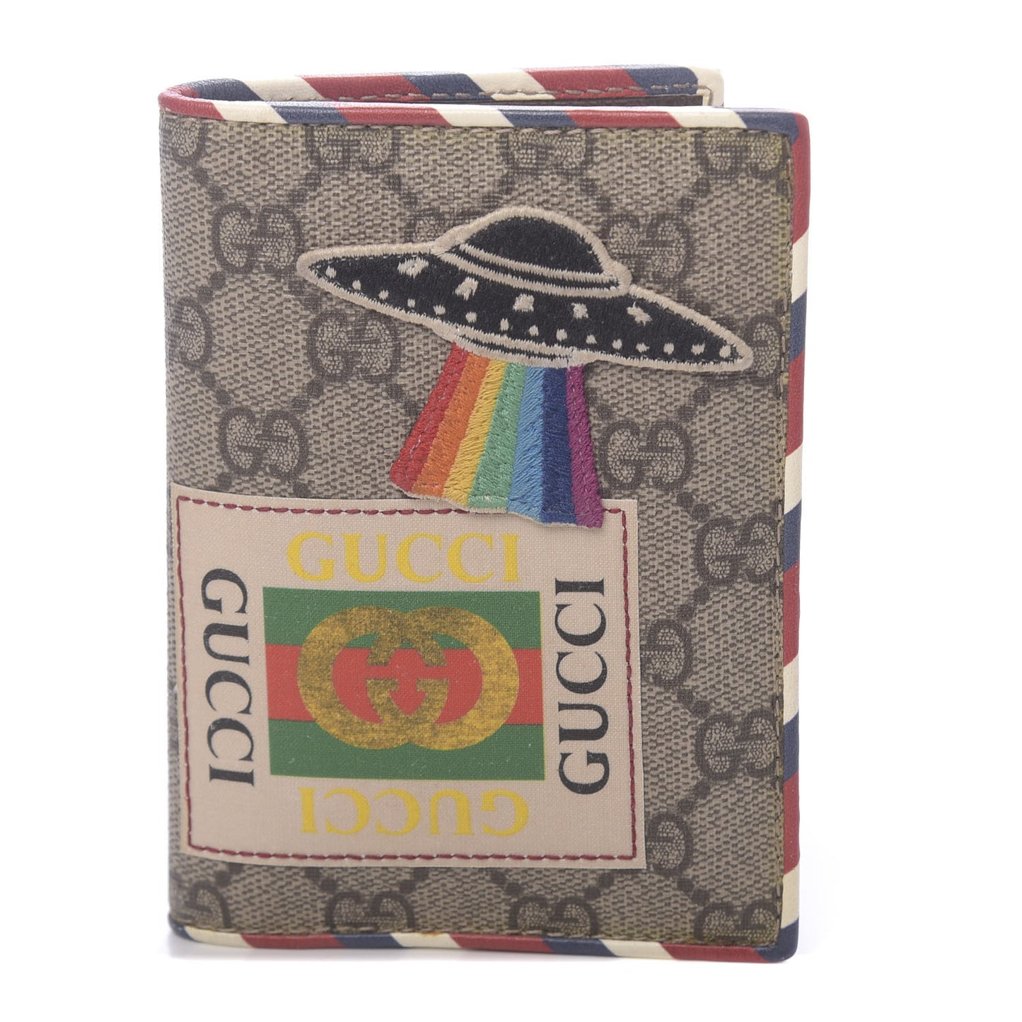 GG Supreme Monogram Courrier Passport Case
