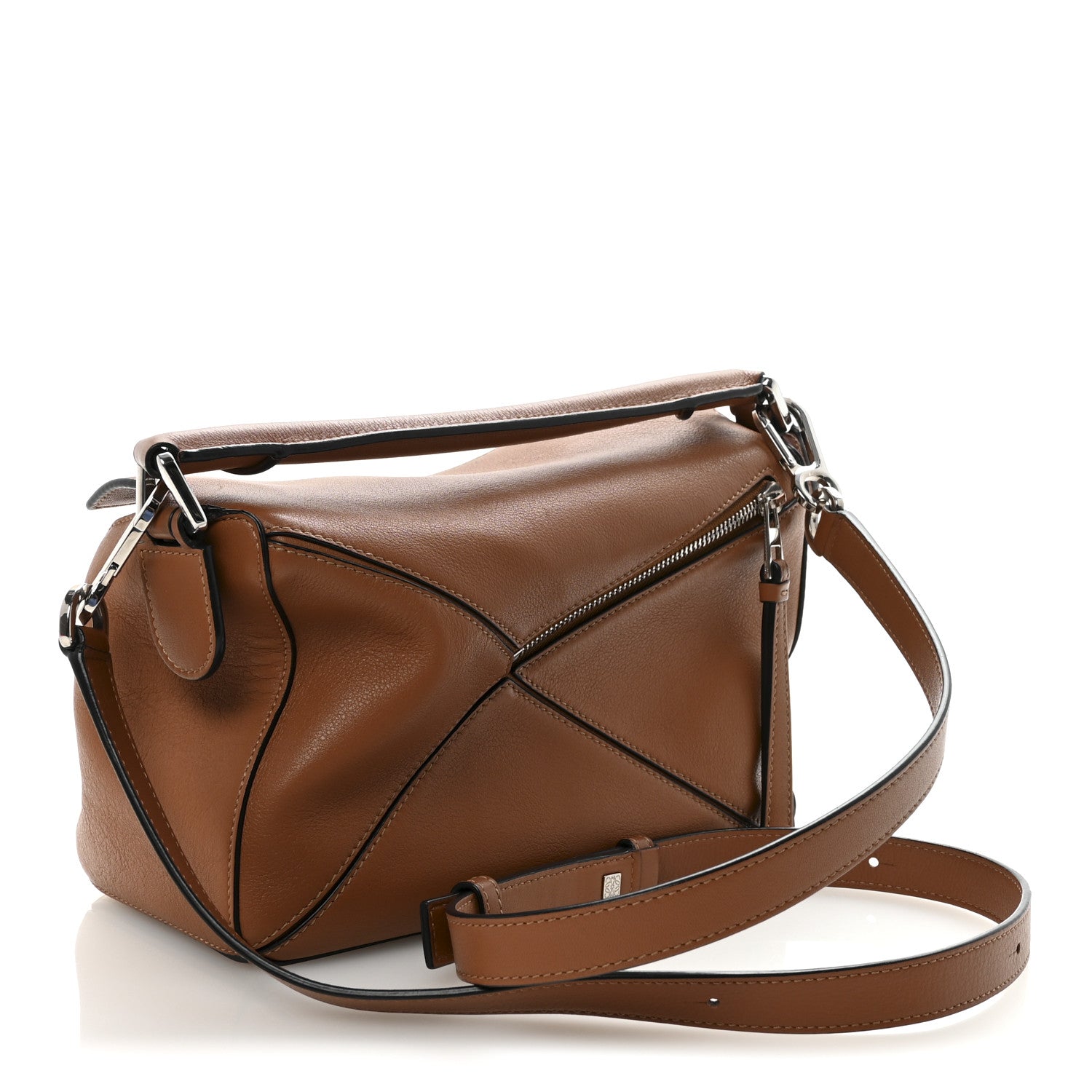 Loewe Calfskin Small Puzzle Bag Tan 3 of 9