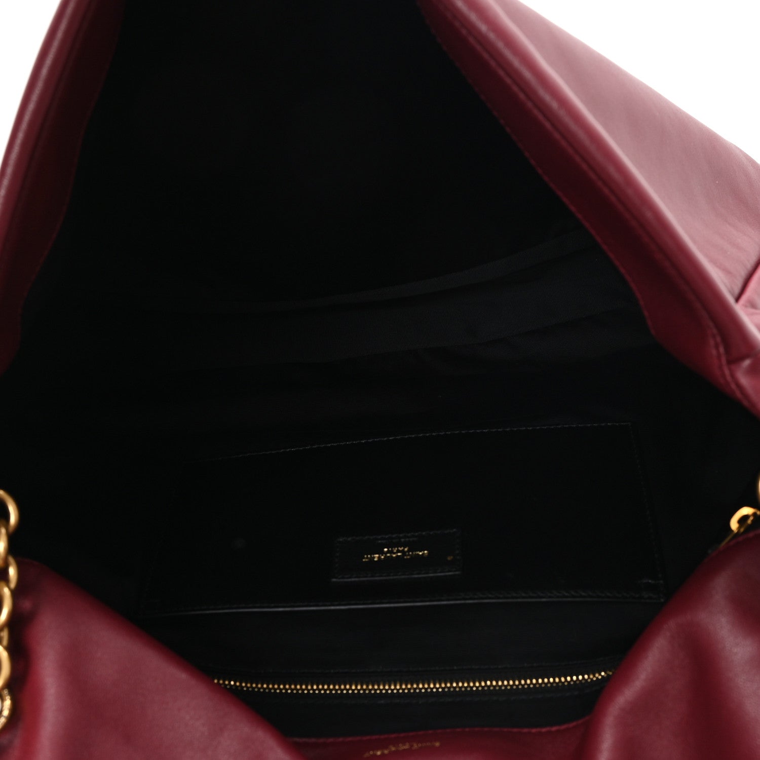 Saint Laurent Lambskin Matelasse Monogram Large Jamie 4.3 New Dark Bordeaux 5 of 10