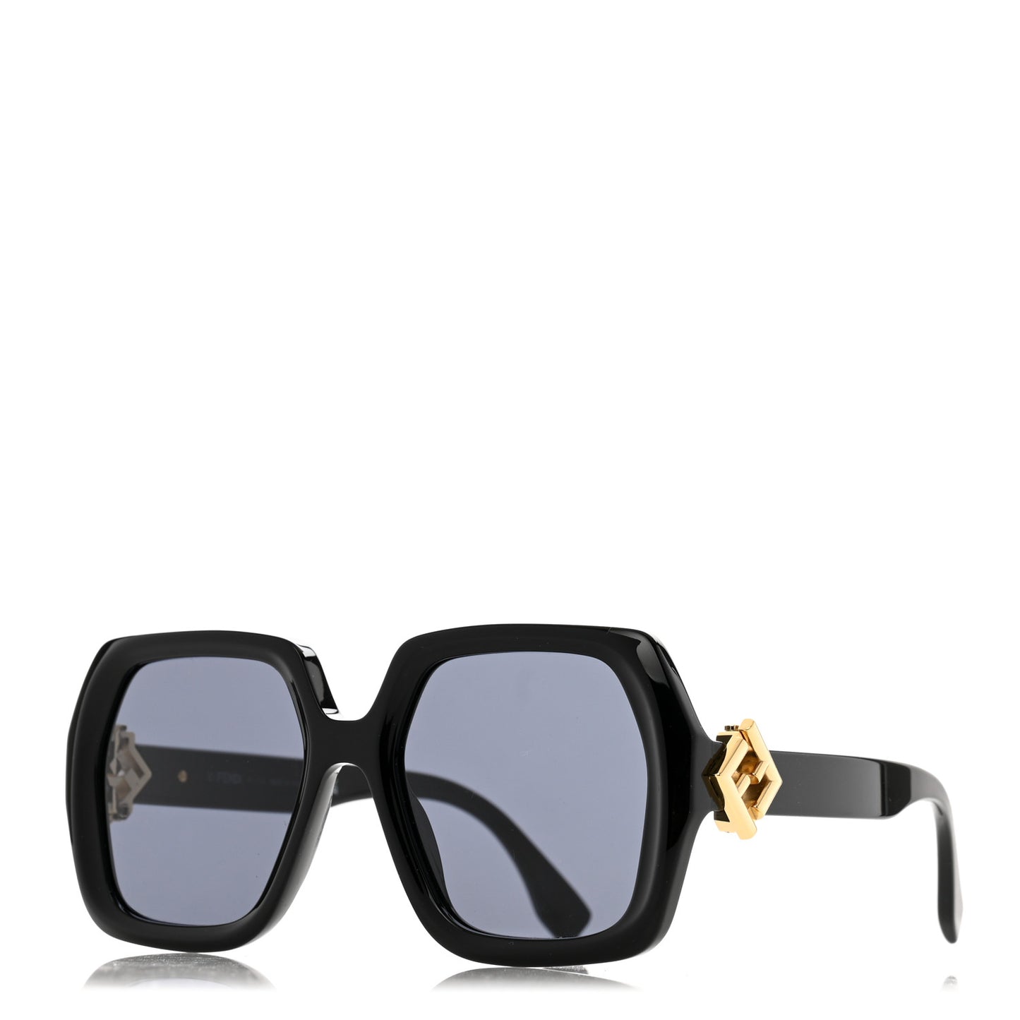 Acetate FF Diamonds Sunglasses FE40139I Black
