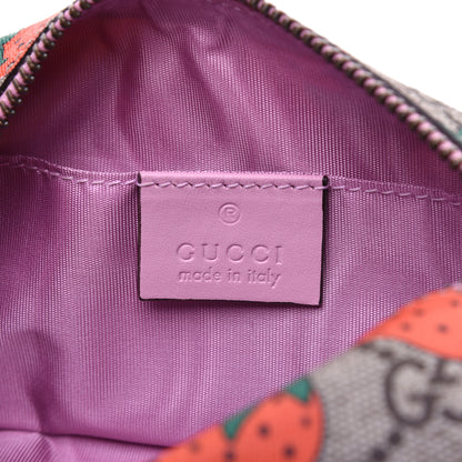 Gucci GG Supreme Monogram Strawberry Cosmetic Case 8 of 12