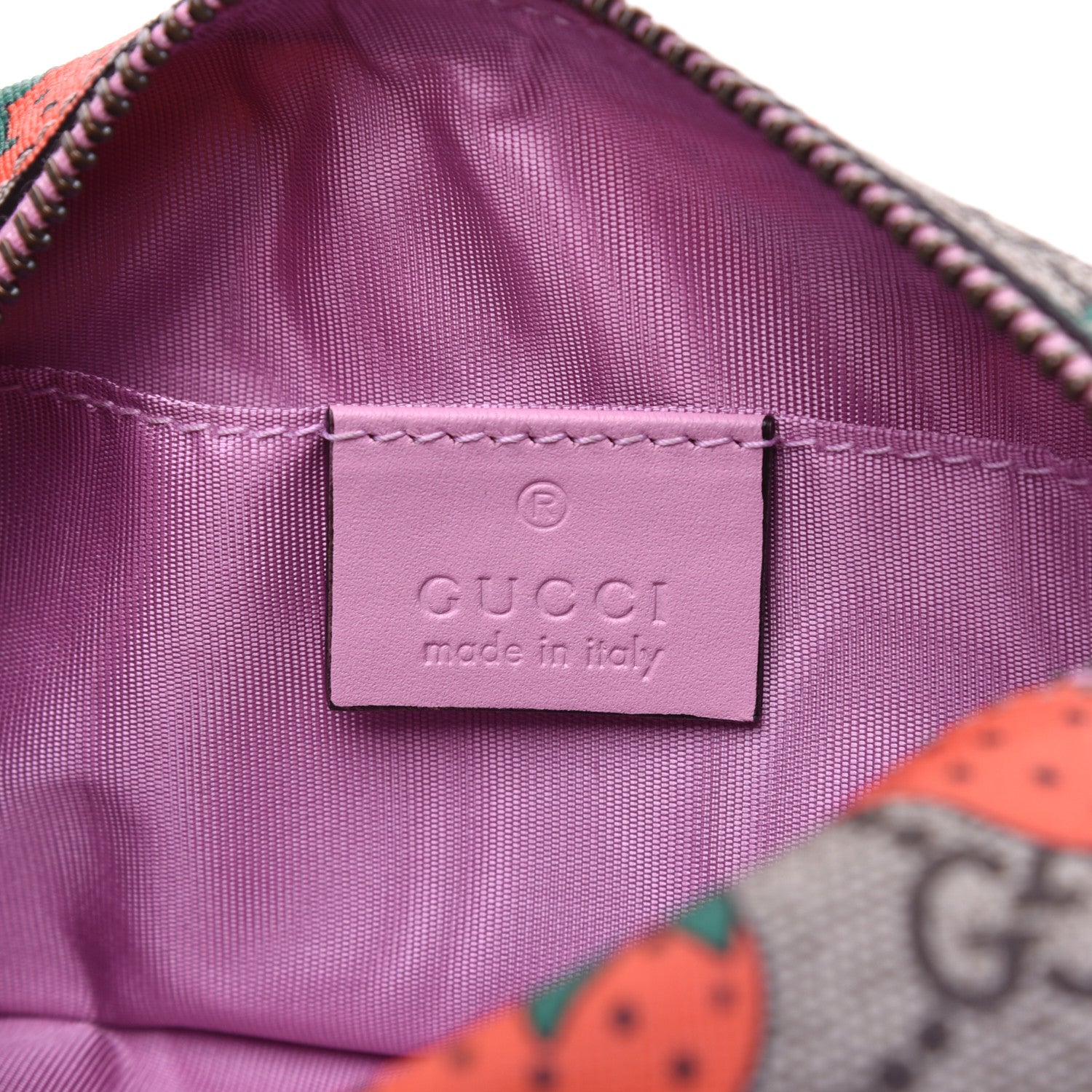 Gucci GG Supreme Monogram Strawberry Cosmetic Case 8 of 12