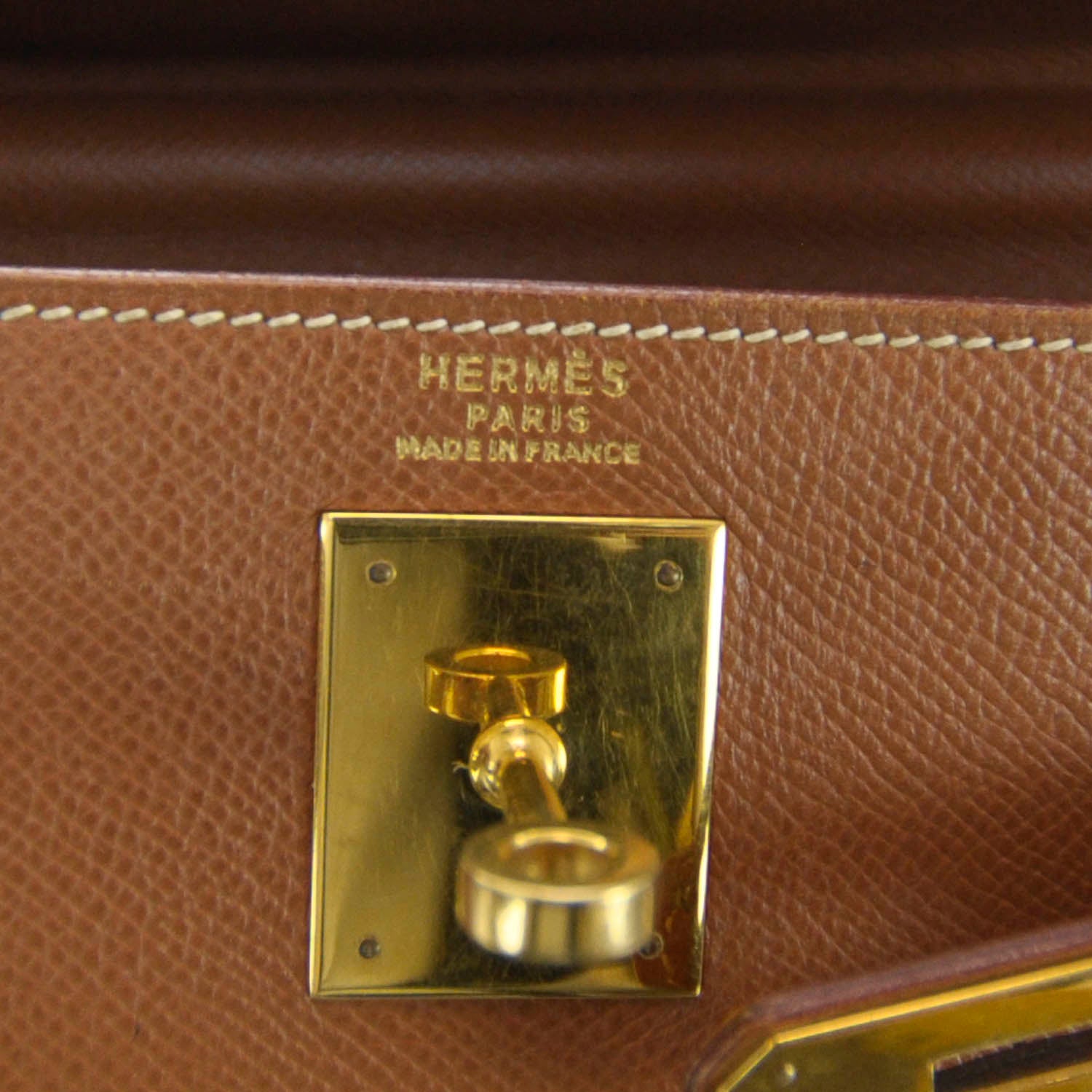 Hermes Epsom Kelly 32 Gold 8 of 8