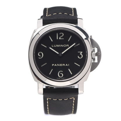 Panerai Stainless Steel Calfskin 44mm Luminor Base Manual Winding Watch Black PAM00112 1 of 5