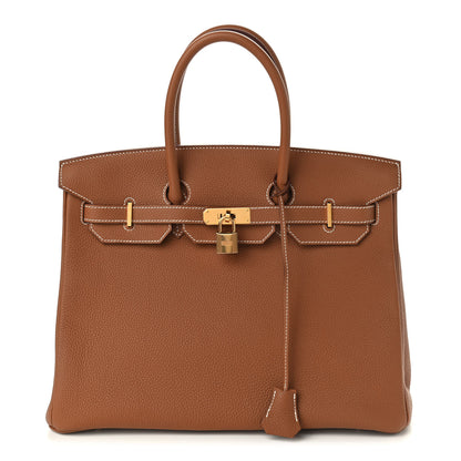 Hermes Togo Birkin 35 Gold 1 of 11