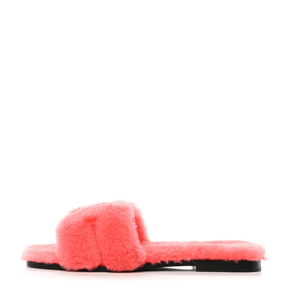 Hermes Woolskin Oran Sandals 41 Rose Du Desert 1 of 8