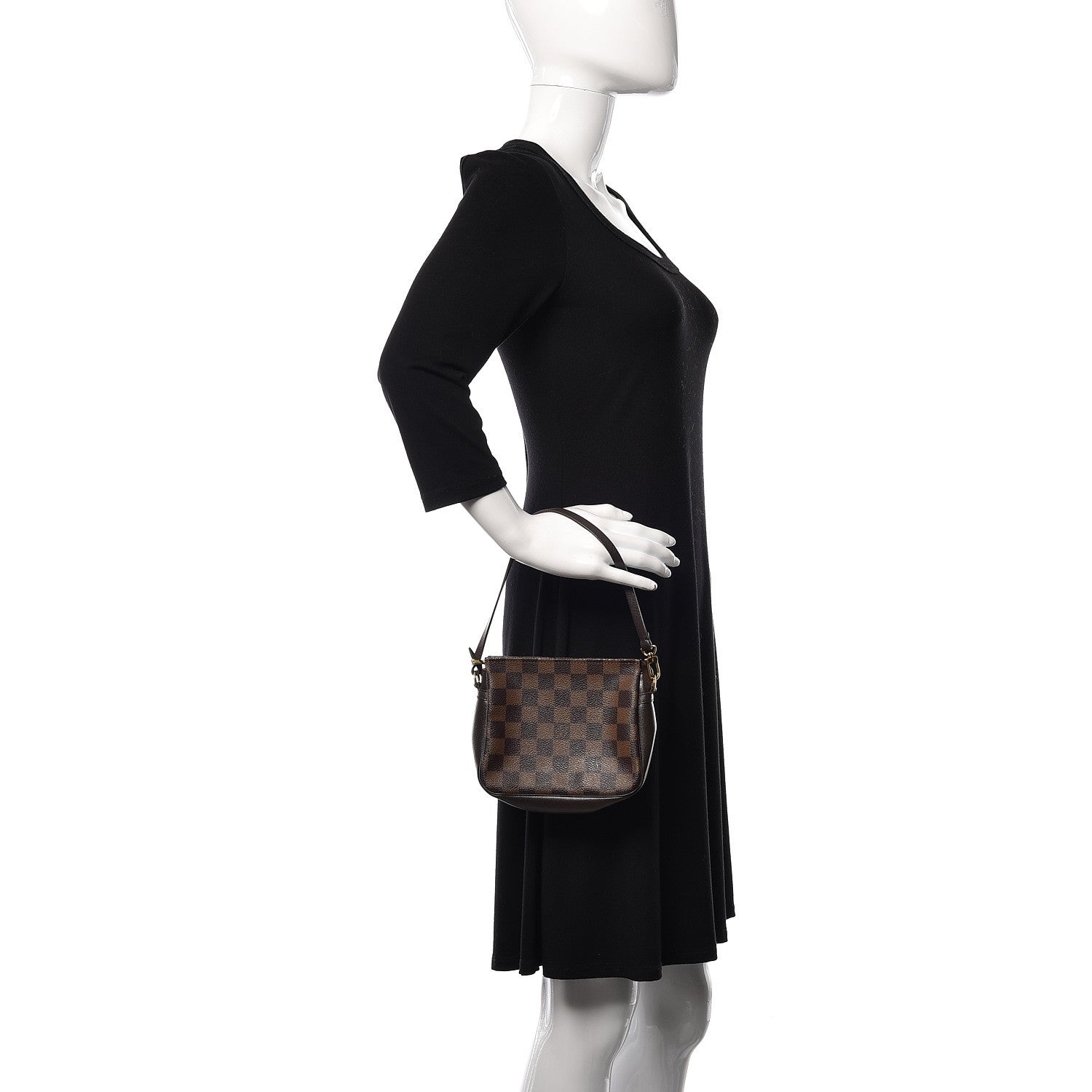 Louis Vuitton Damier Ebene Trousse Make Up Bag Pochette 3 of 8