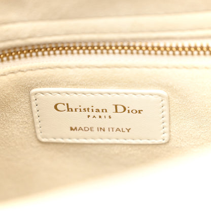 Christian Dior Lambskin Cannage Medium Lady Dior White 6 of 10