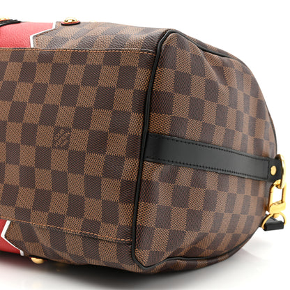 Louis Vuitton Damier Ebene Karakoram Speedy Bandouliere 30 7 of 9