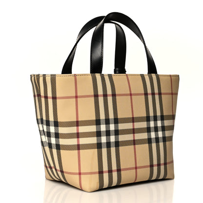 Burberry House Check Small Tote Black 2 of 9