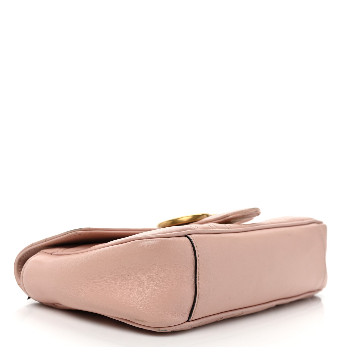 Calfskin Matelasse Mini GG Marmont Shoulder Bag Perfect Pink