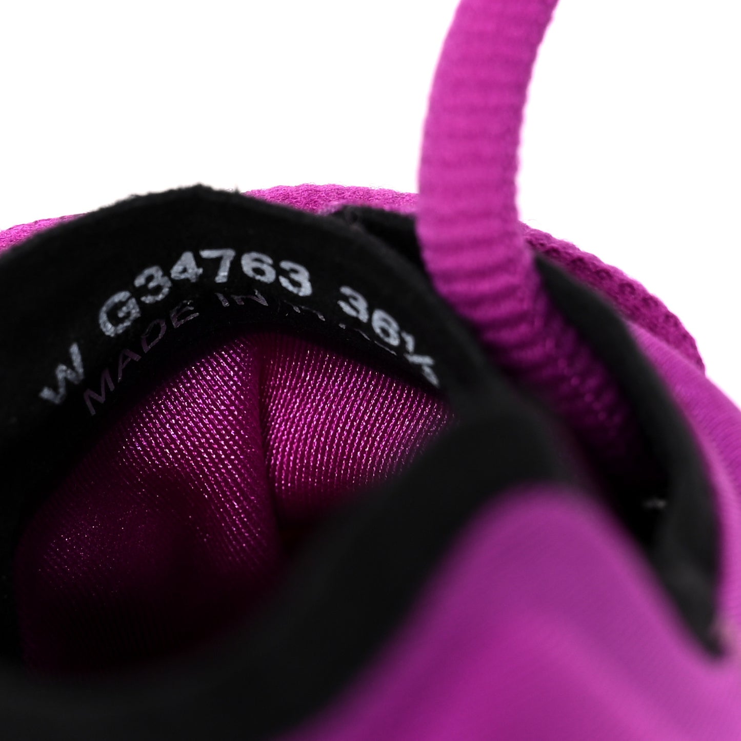 Calfskin Mesh Lycra Sneakers 36.5 Dark Pink
