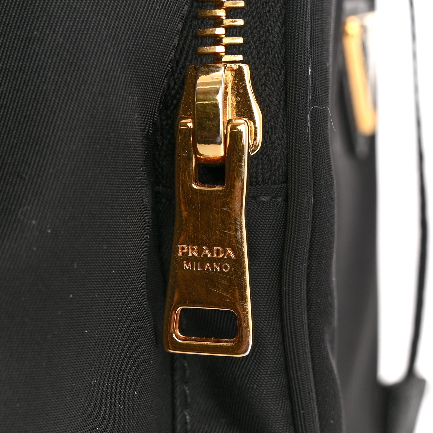 Prada Saffiano Tessuto Nylon Mini Bucket Crossbody Bag Black 14 of 15