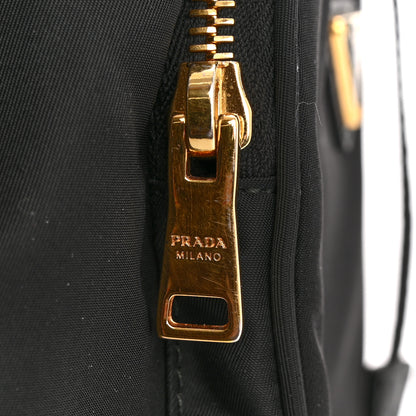 Prada Saffiano Tessuto Nylon Mini Bucket Crossbody Bag Black 14 of 15