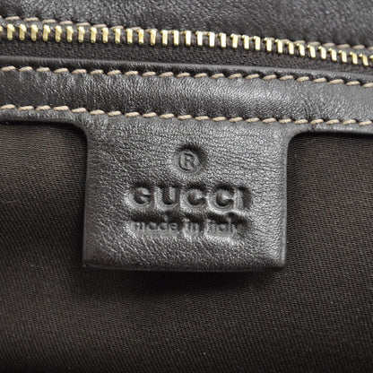 Gucci Leather Britt Shoulder Bag Dark Brown 7 of 8