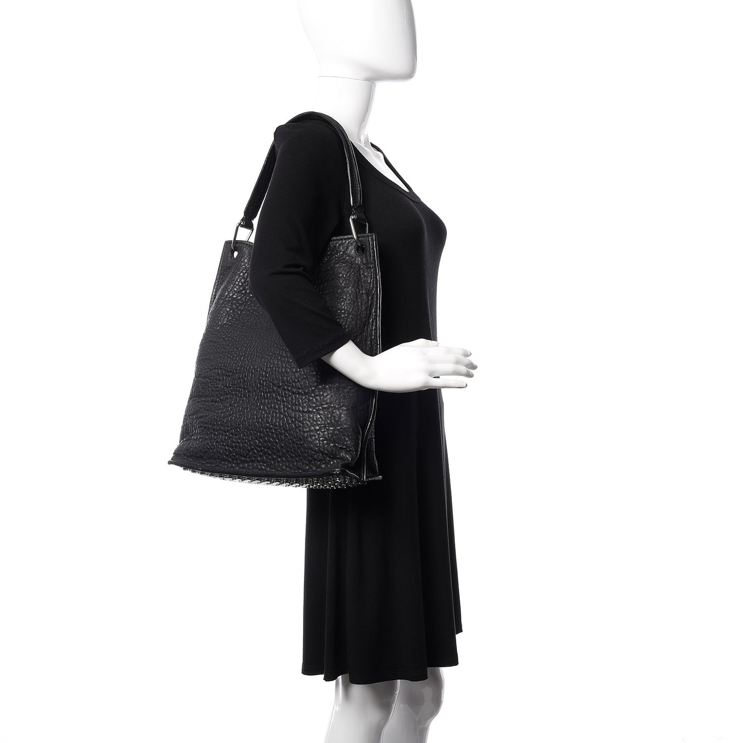 Pebbled Lambskin Darcy Hobo Black