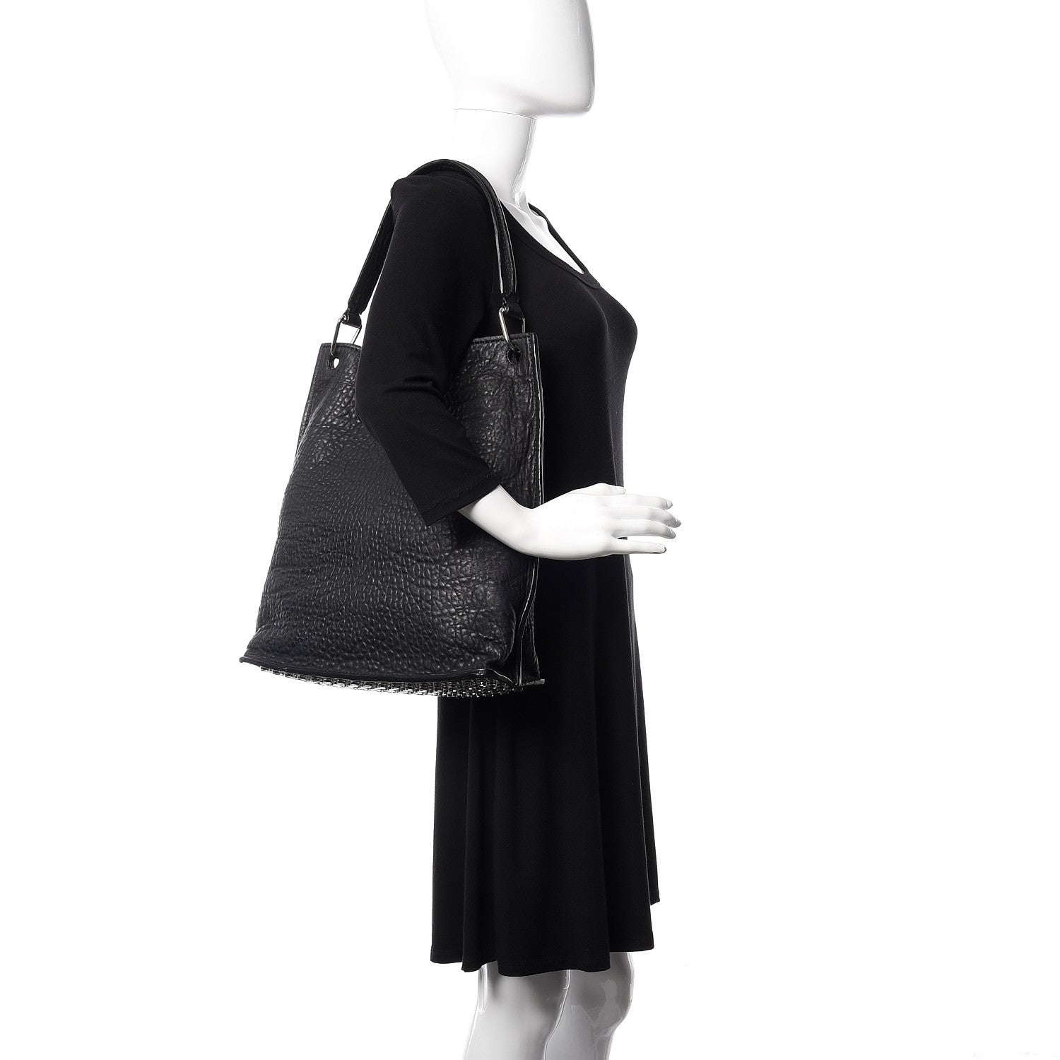 Alexander Wang Pebbled Lambskin Darcy Hobo Black 2 of 9