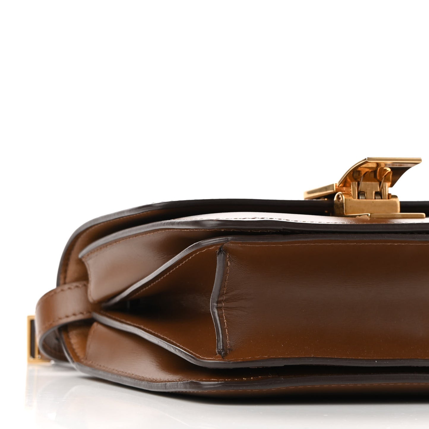 Box Calfskin Small Classic Box Flap Bag Camel