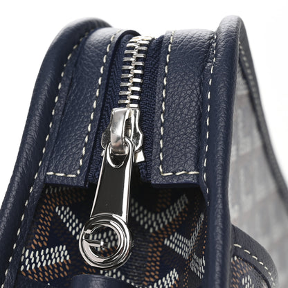 Goyard Goyardine Jouvence GM Toiletry Pouch Navy 7 of 7