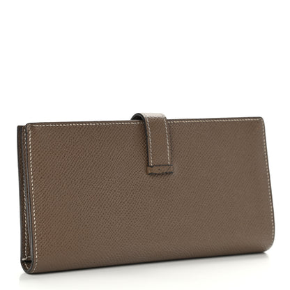 Hermes Epsom Bearn Gusset Wallet Etoupe 3 of 12