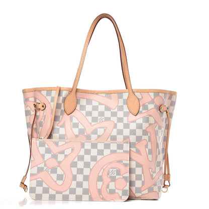 Louis Vuitton Damier Azur Tahitienne Neverfull MM 1 of 14