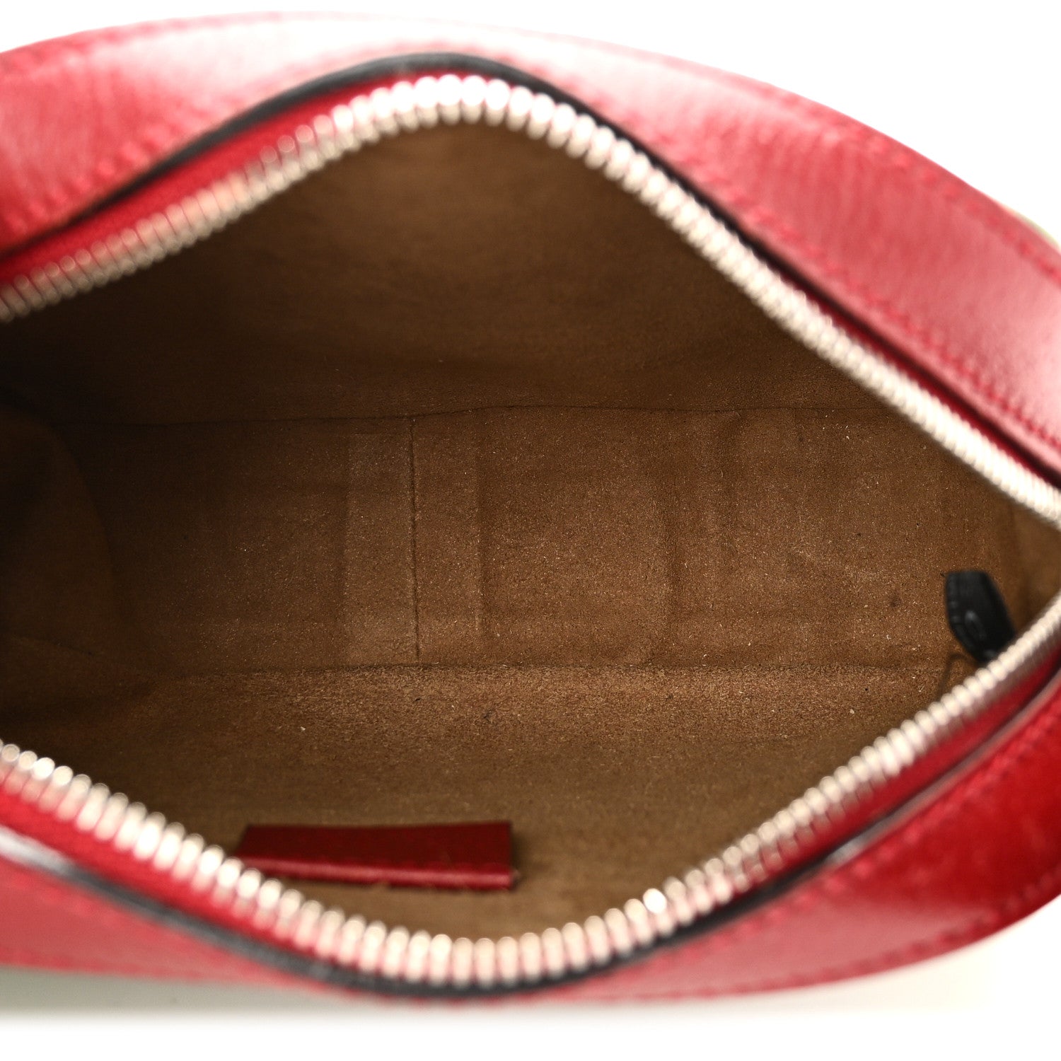 Gucci GG Supreme Monogram Tian Web Small Camera Bag Beige Multicolor Red 9 of 20