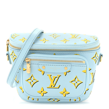 Louis Vuitton Lambskin Monogram Mini Bumbag H27 Baby Blue 1 of 9