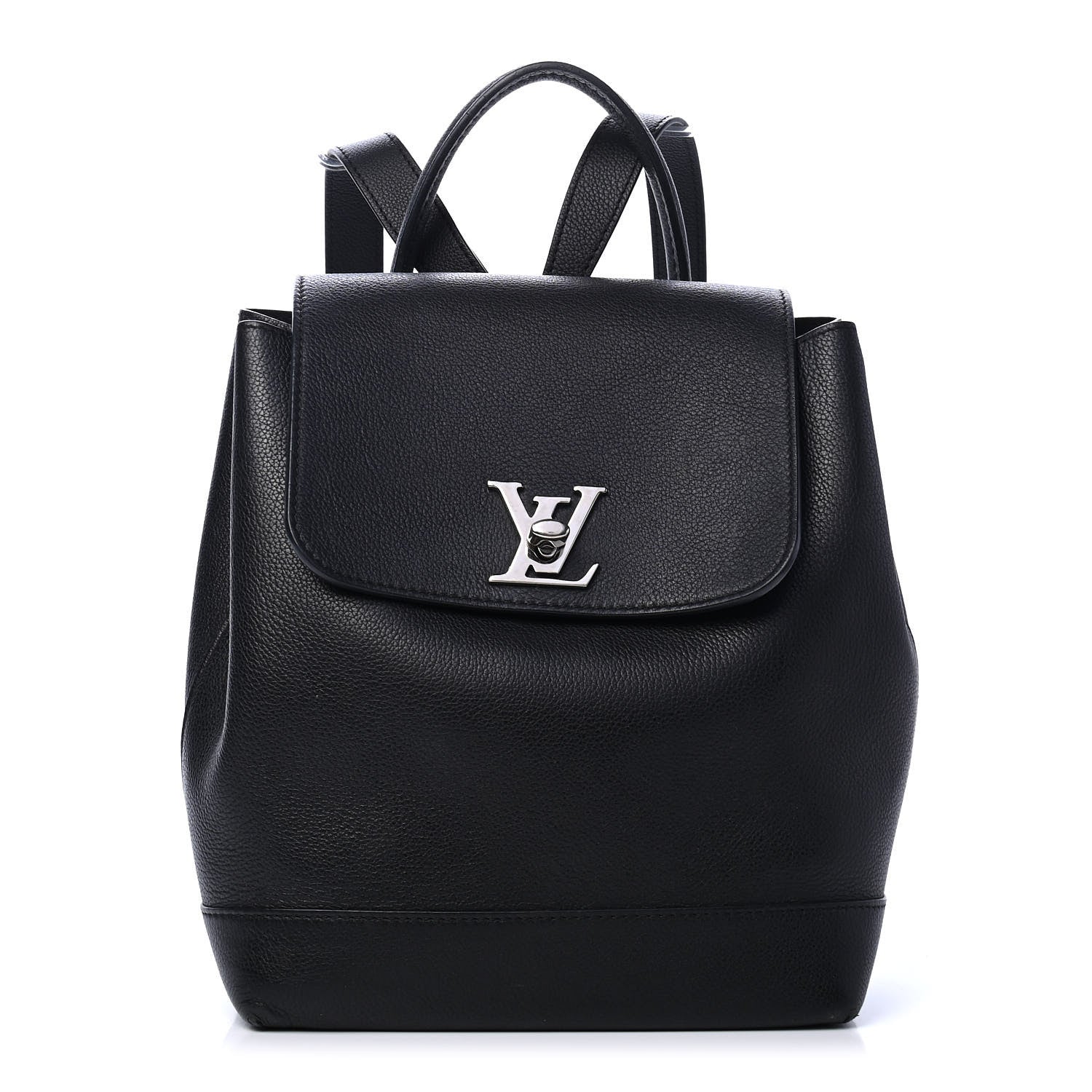 Louis Vuitton Calfskin Lockme Backpack Black 1 of 7