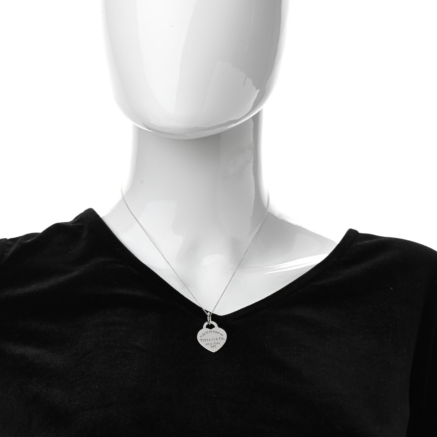 Sterling Silver Medium Return to Tiffany Heart Pendant Necklace