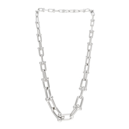 Tiffany Sterling Silver HardWear Graduated Link Necklace 3 of 4